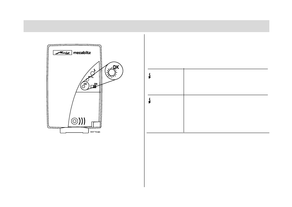 Flashgun instructions to the camera | Metz Mecablitz 34 AF-3 C User Manual | Page 9 / 19