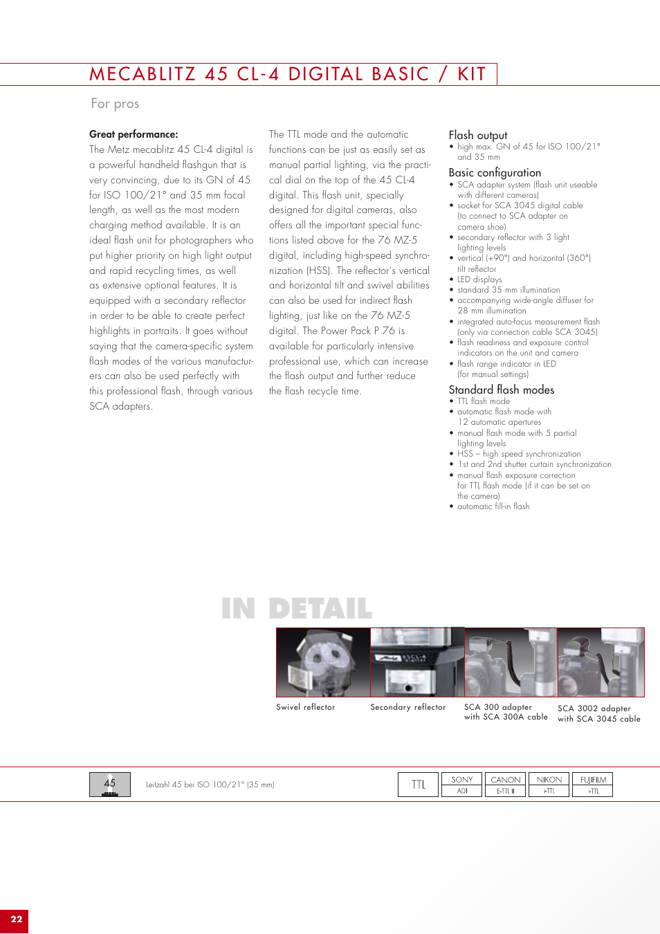 For pros | Metz Camera Flash Light User Manual | Page 22 / 48