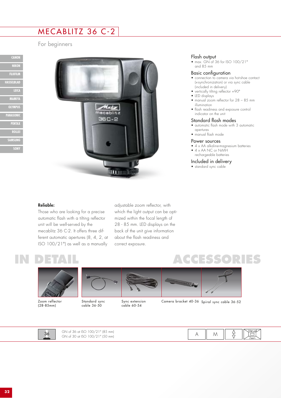 Accessories, For beginners | Metz Camera Flash Light User Manual | Page 32 / 48