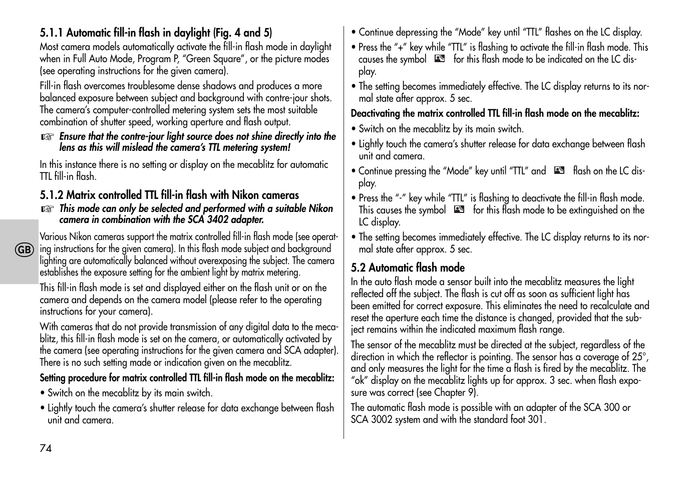 Metz Mecablitz 44 MZ-2 User Manual | Page 8 / 29