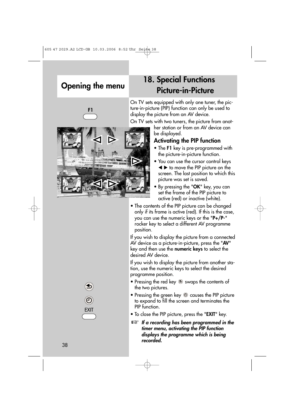 Metz Plasma-TV-Set User Manual | Page 38 / 110