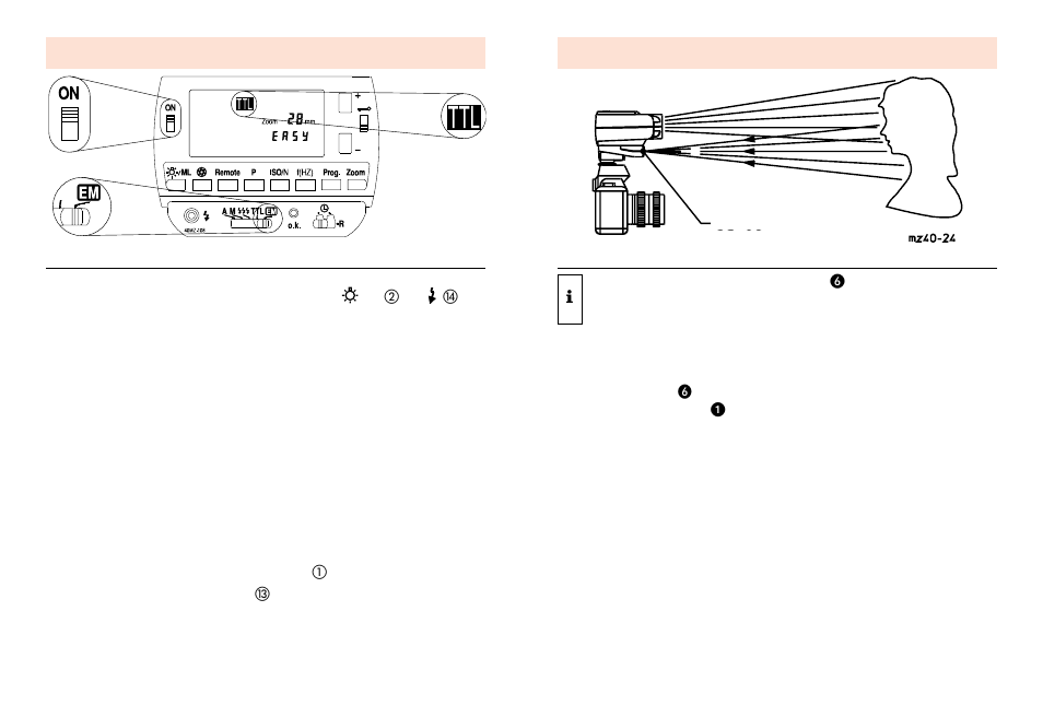 Ttlflash mode, Automatic flash mode | Metz MZ-1i User Manual | Page 10 / 35