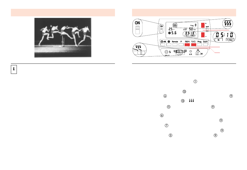Stroboscopic mode, Ǻ10. stroboscopic mode | Metz MZ-1i User Manual | Page 20 / 35