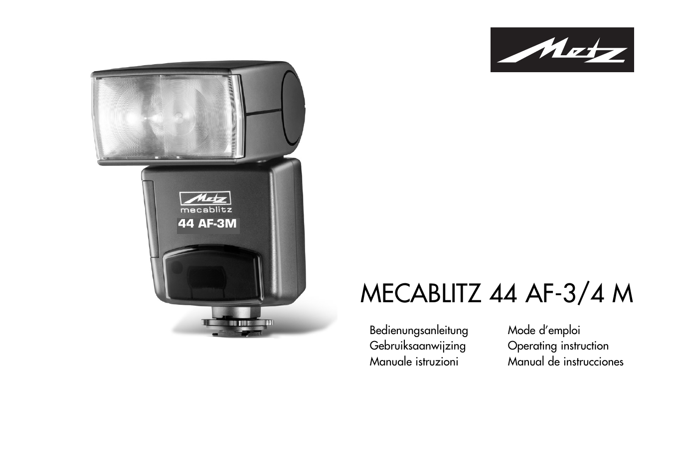 Metz Mecablitz 44 AF-3M User Manual | 108 pages