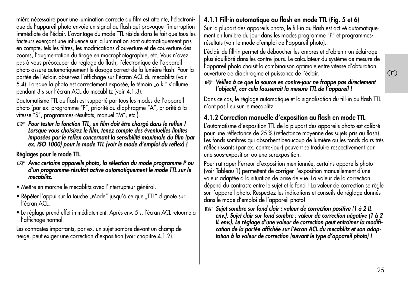 Metz Mecablitz 44 AF-3M User Manual | Page 25 / 108