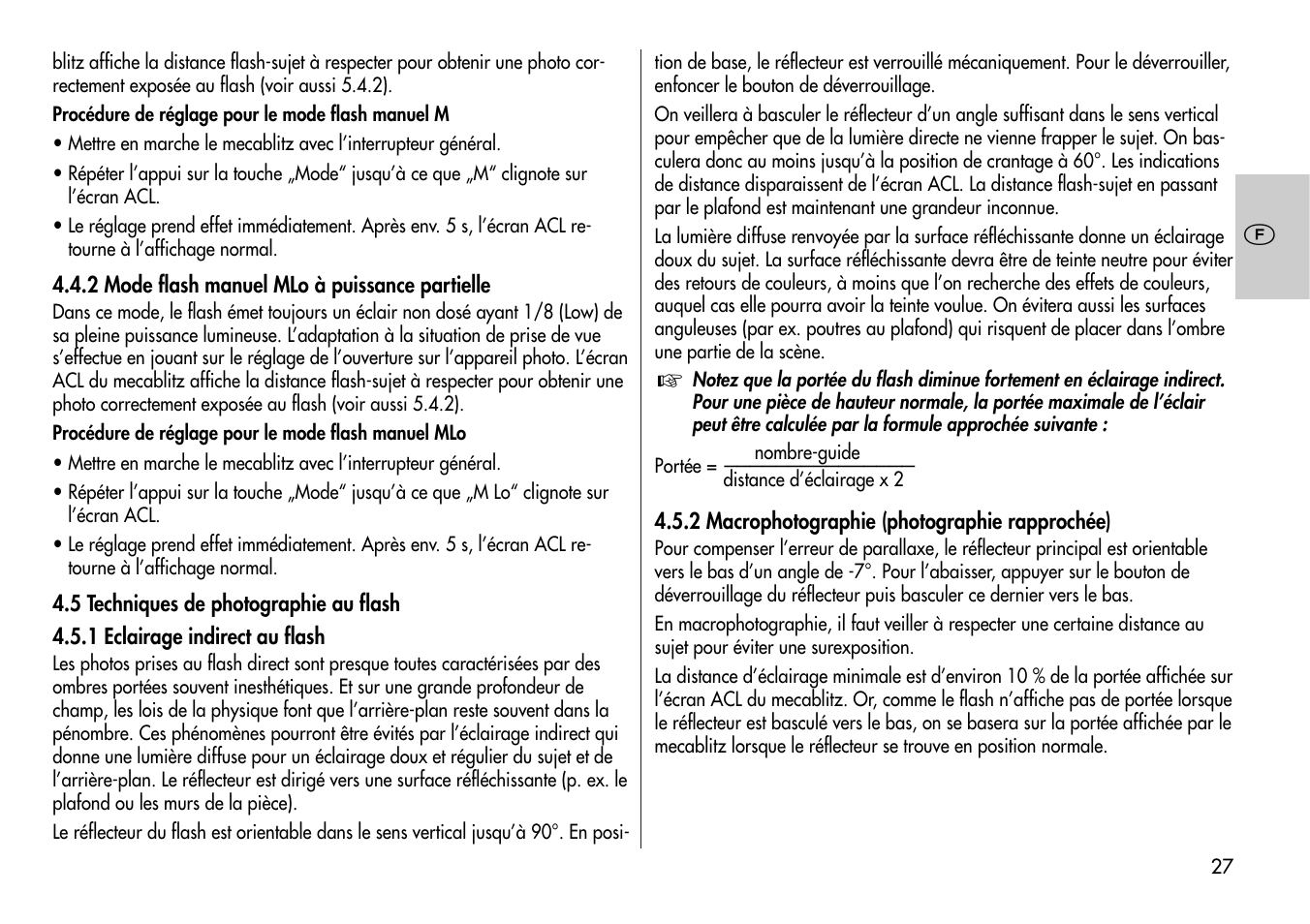 Metz Mecablitz 44 AF-3M User Manual | Page 27 / 108