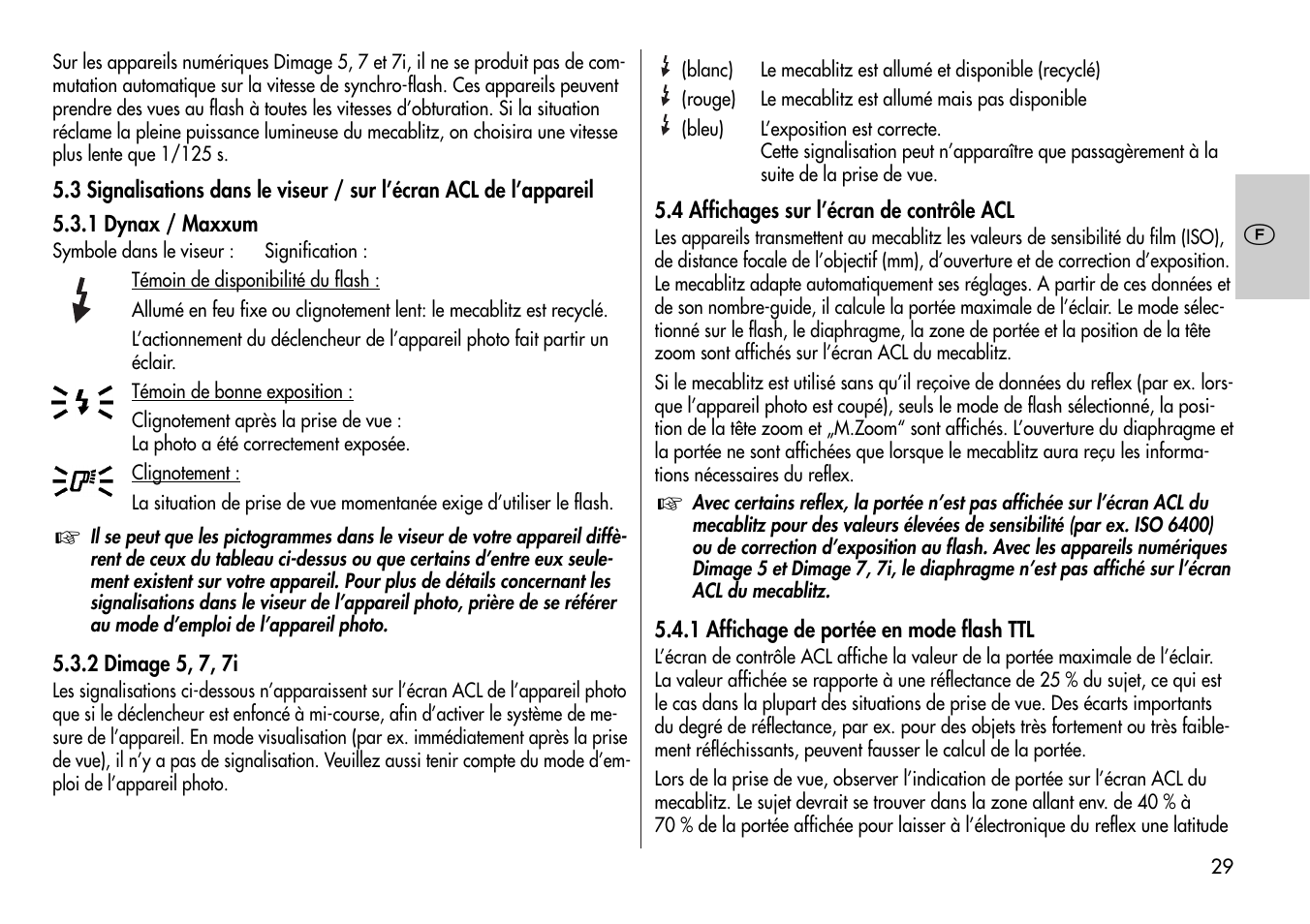 Metz Mecablitz 44 AF-3M User Manual | Page 29 / 108