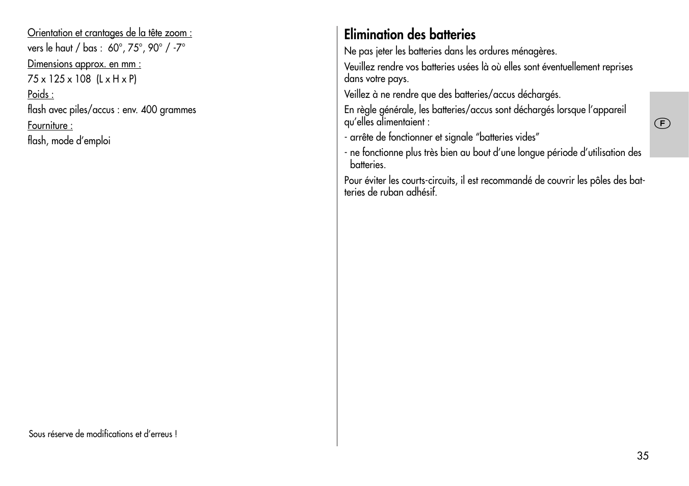 Metz Mecablitz 44 AF-3M User Manual | Page 35 / 108