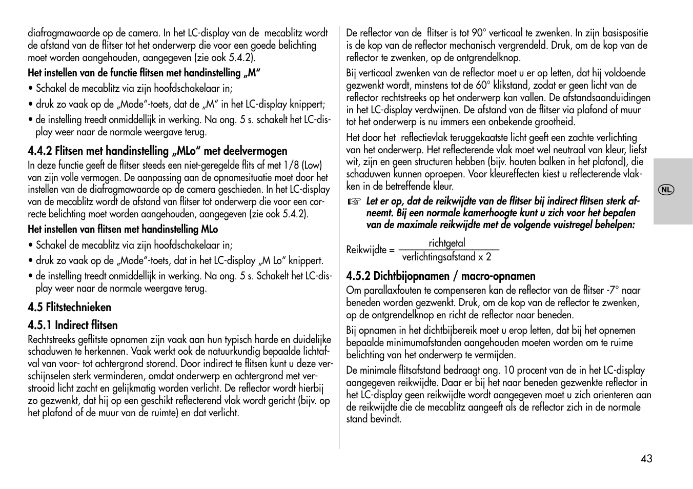 Metz Mecablitz 44 AF-3M User Manual | Page 43 / 108