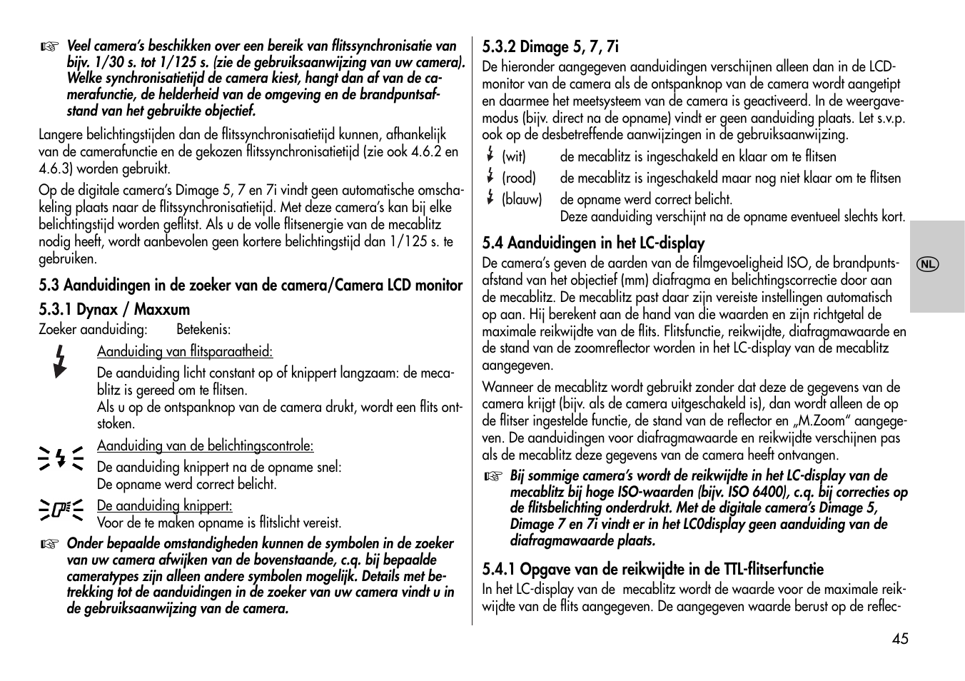 Metz Mecablitz 44 AF-3M User Manual | Page 45 / 108