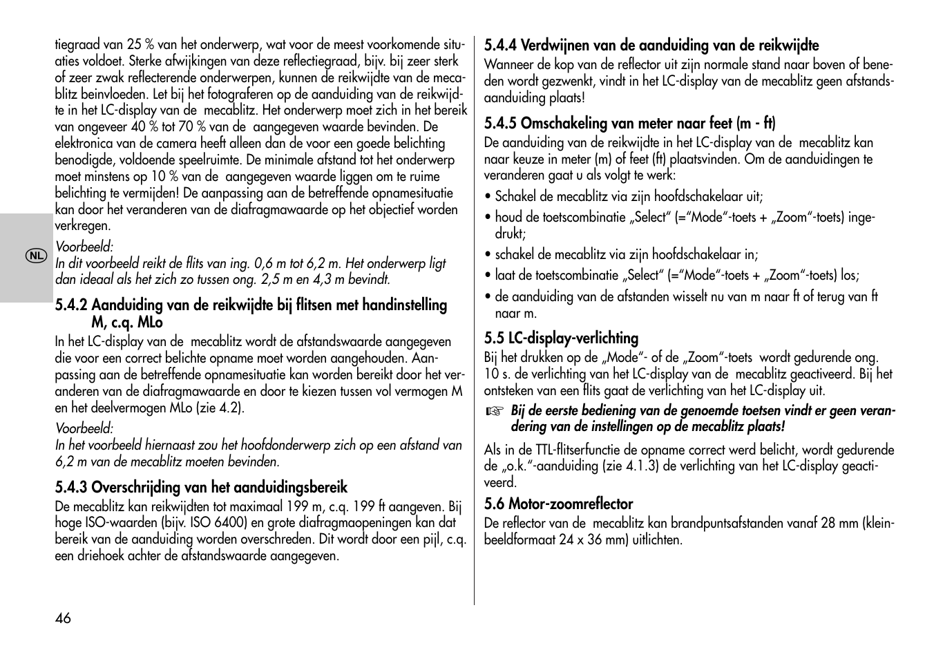 Metz Mecablitz 44 AF-3M User Manual | Page 46 / 108