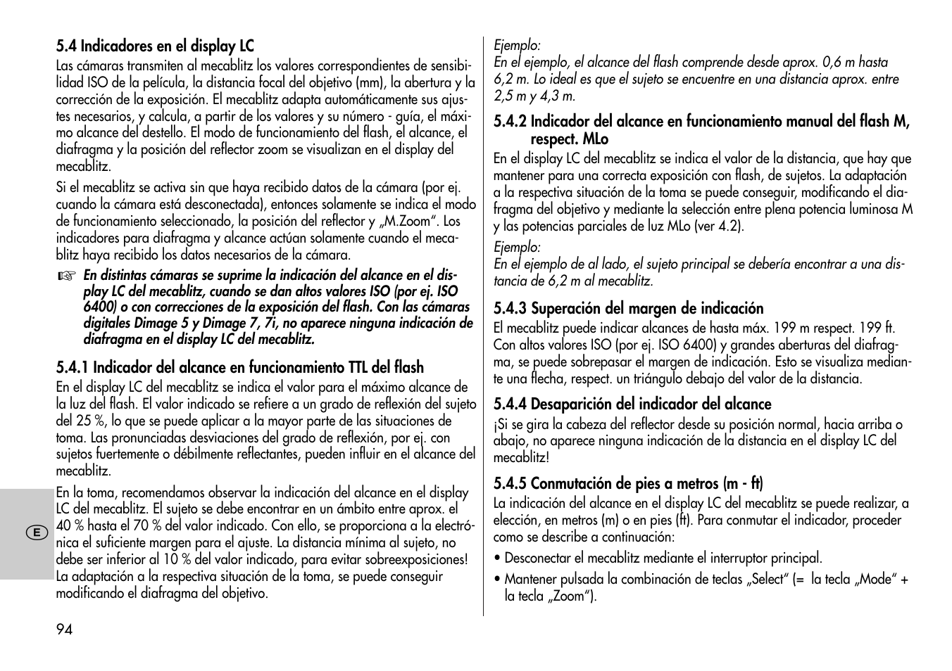 Metz Mecablitz 44 AF-3M User Manual | Page 94 / 108