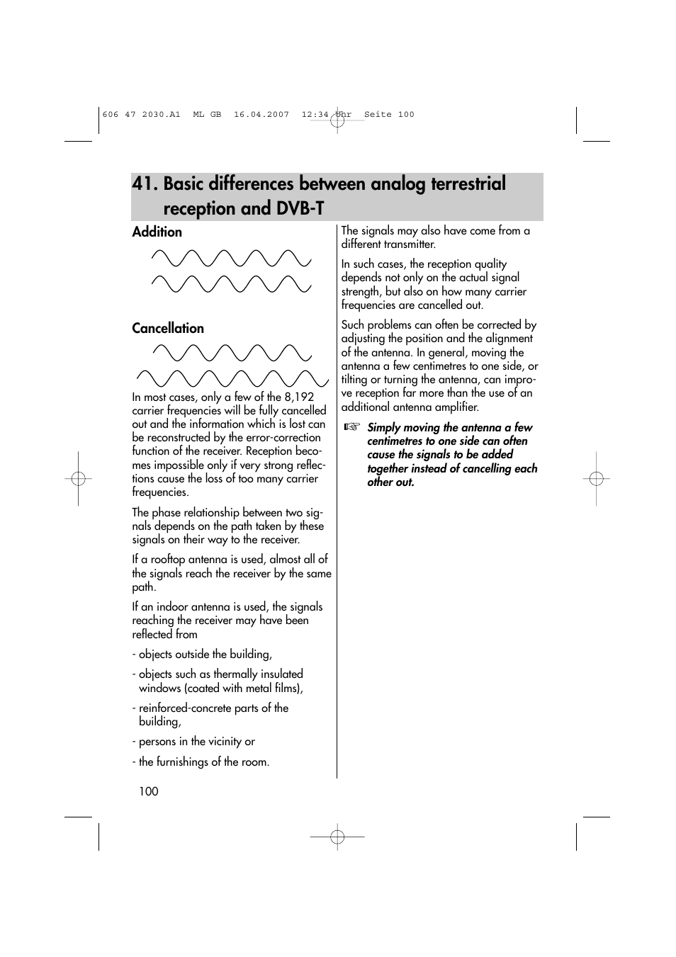 Metz LCD-TV None User Manual | Page 100 / 116