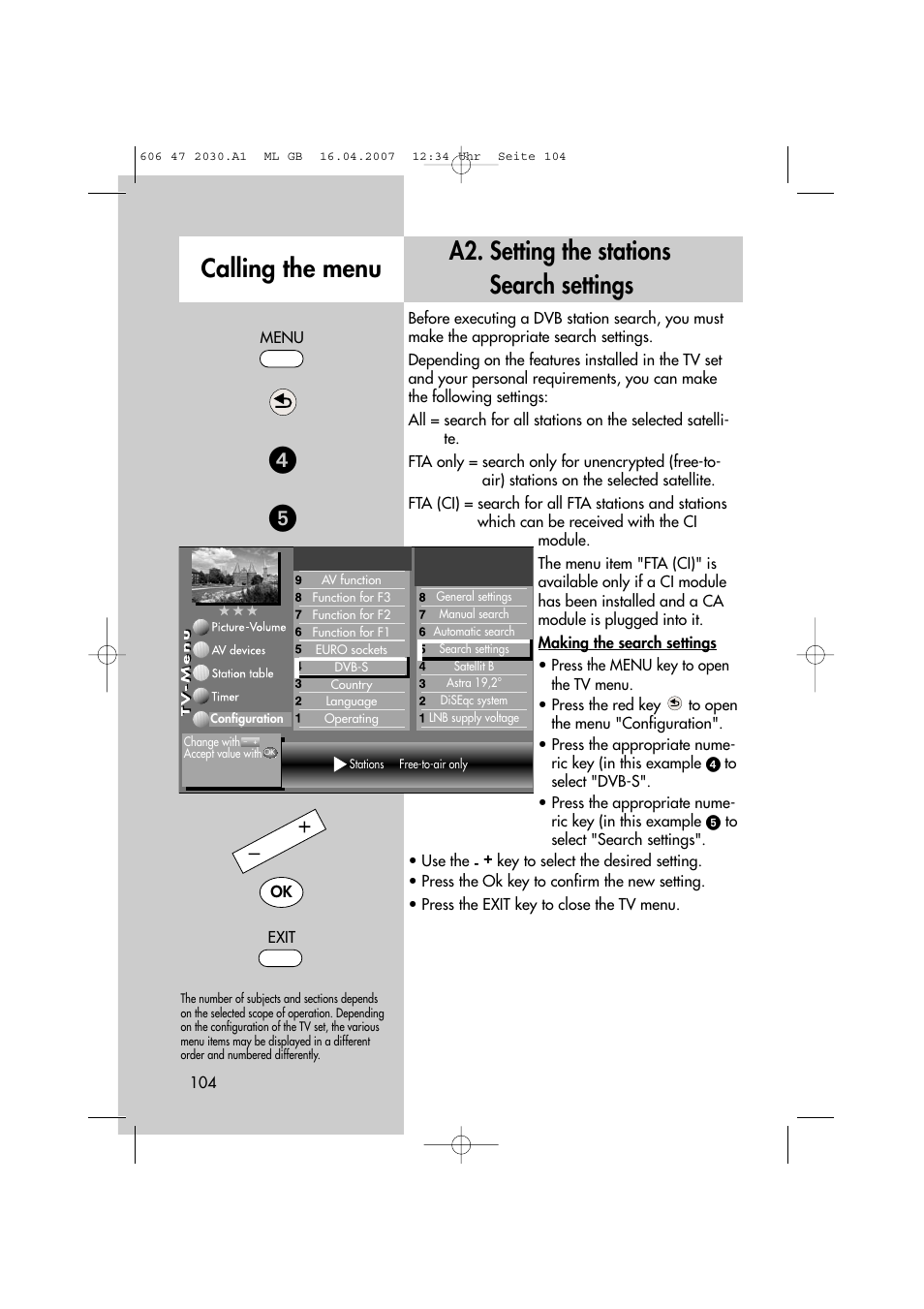 Metz LCD-TV None User Manual | Page 104 / 116