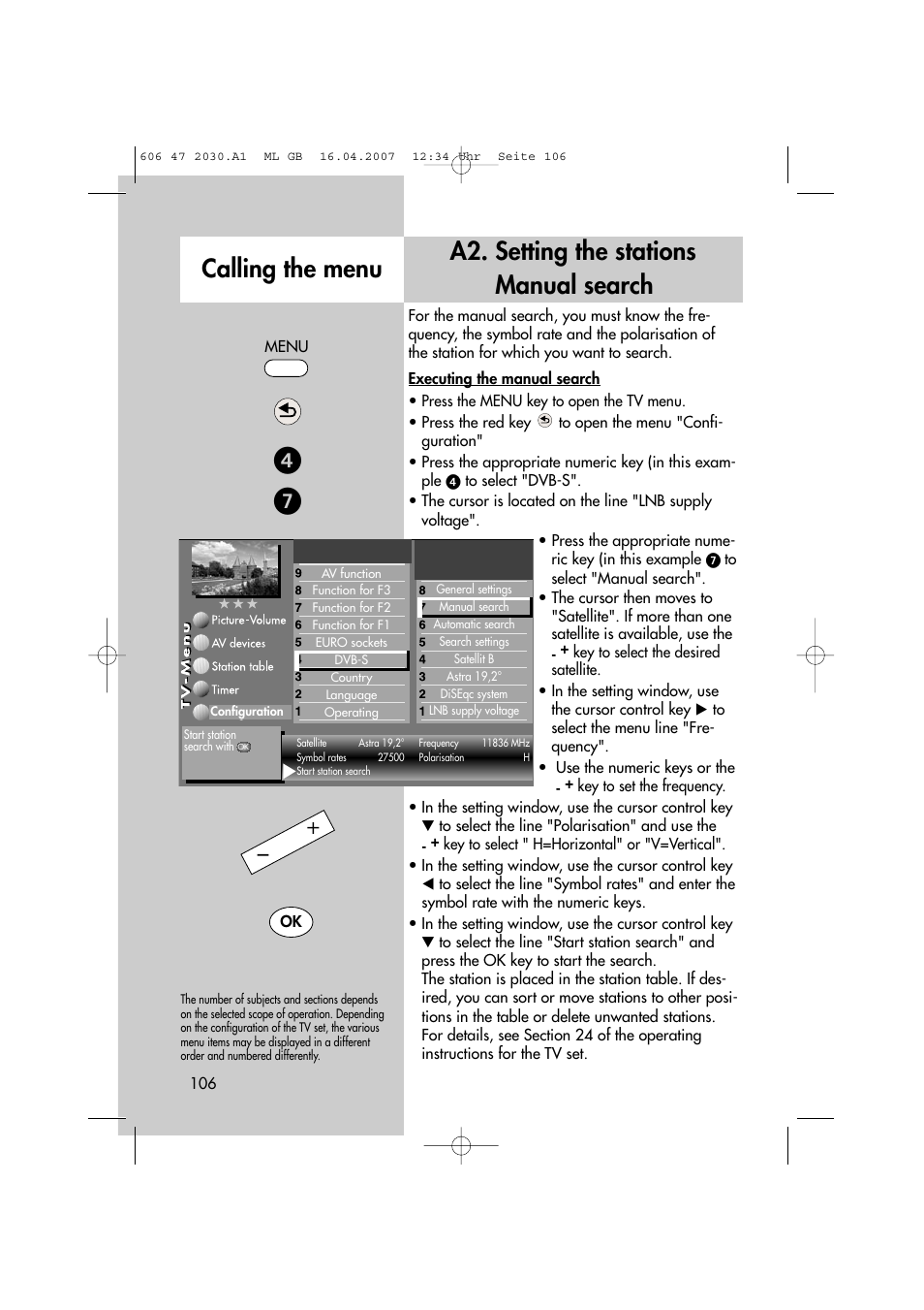 Metz LCD-TV None User Manual | Page 106 / 116