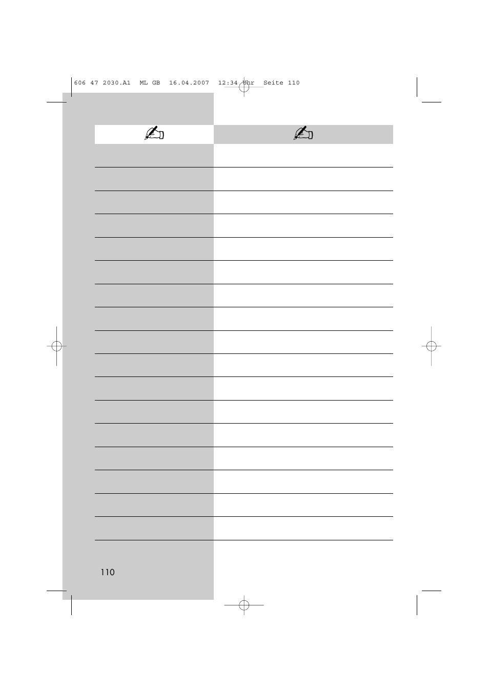 Metz LCD-TV None User Manual | Page 110 / 116