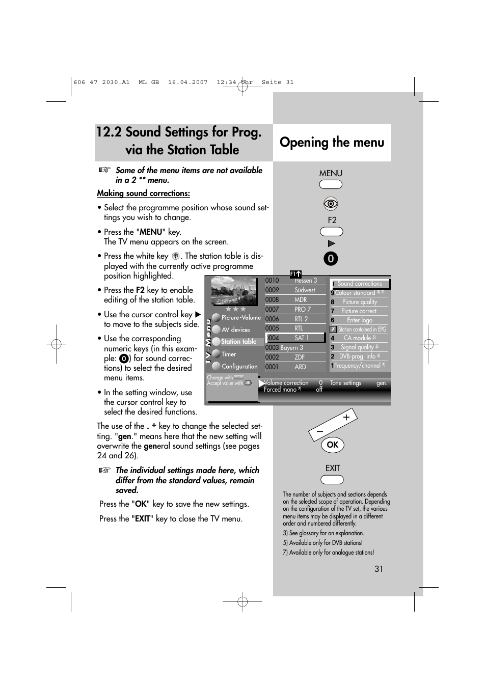 Metz LCD-TV None User Manual | Page 31 / 116