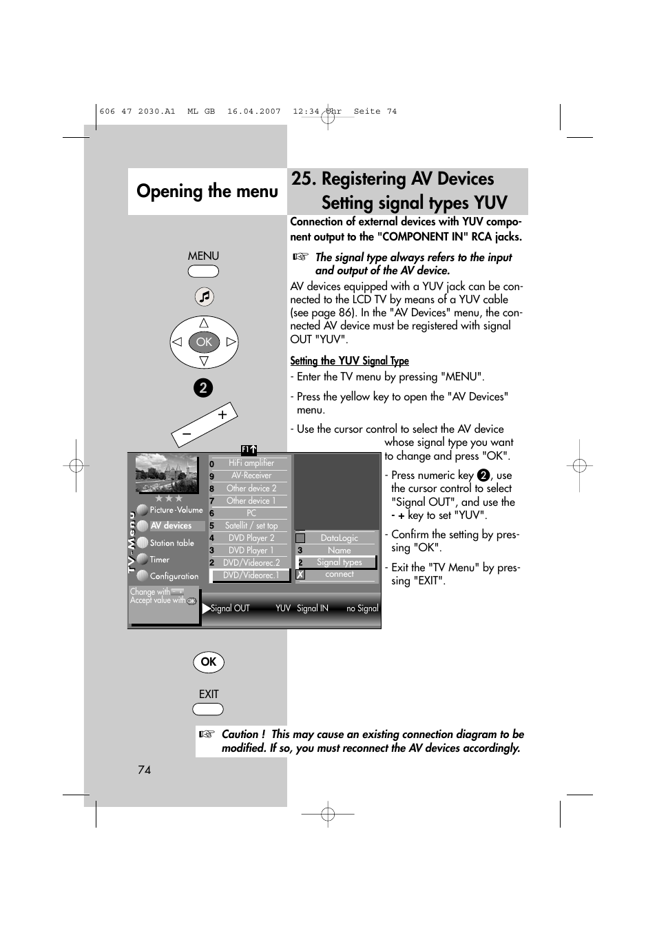 Metz LCD-TV None User Manual | Page 74 / 116