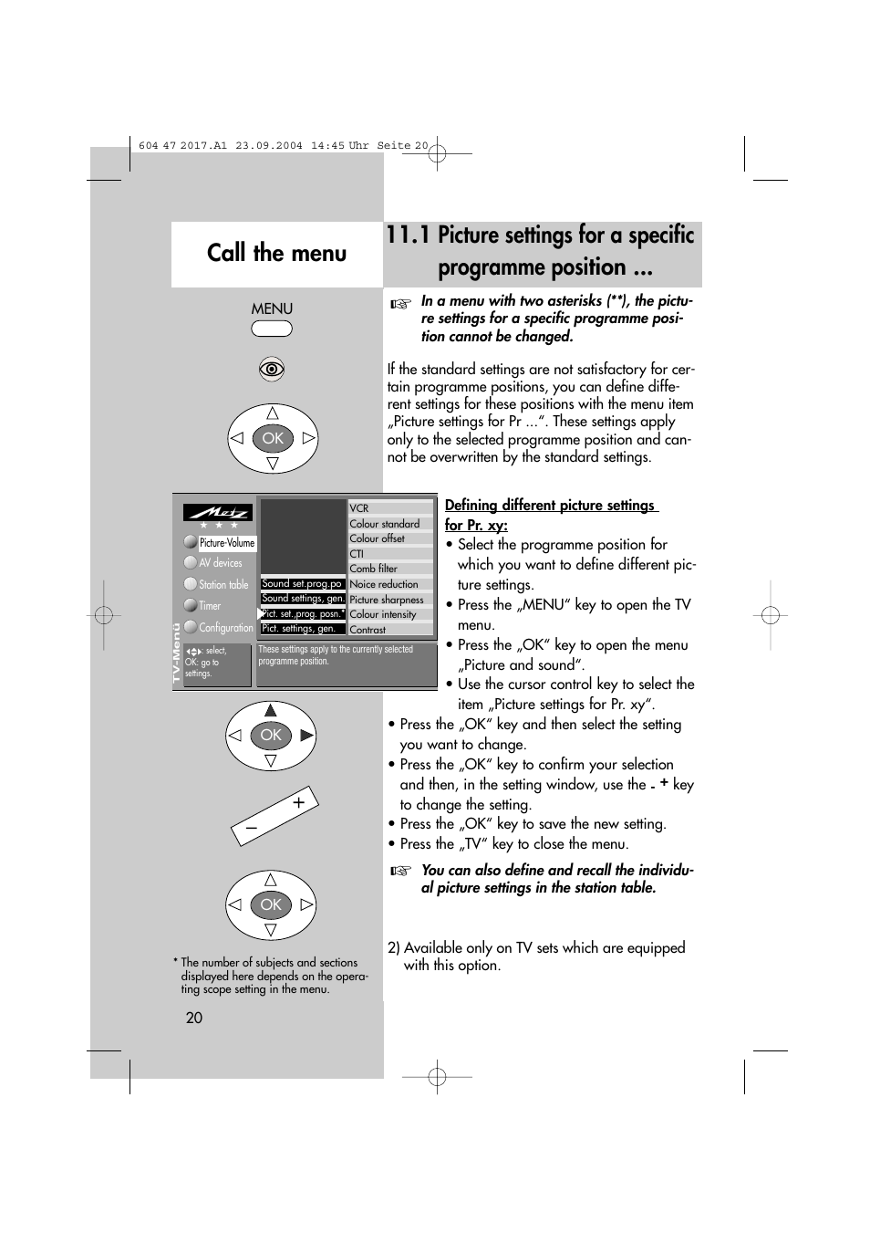 Metz MF 72TL68 User Manual | Page 20 / 64