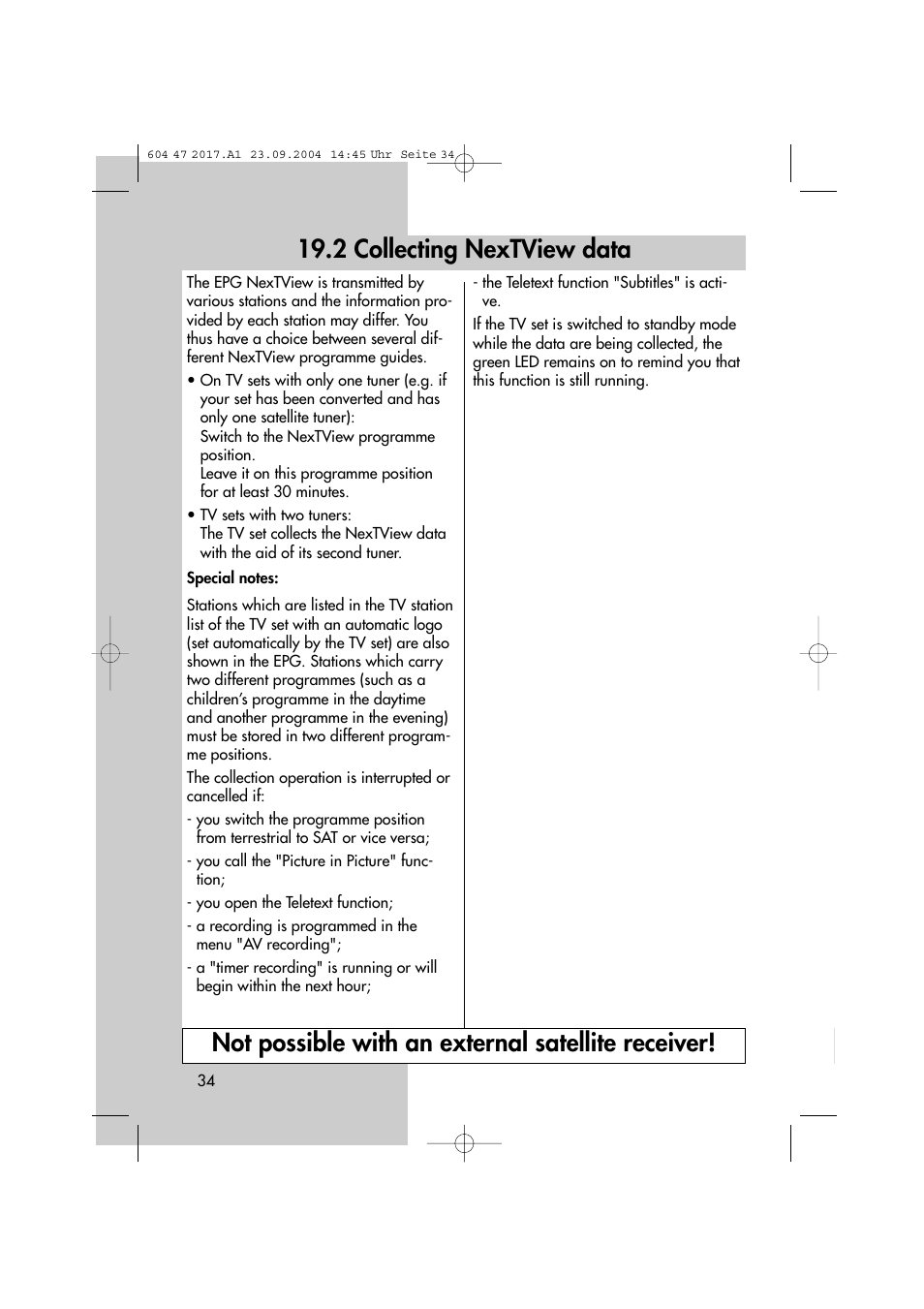 Metz MF 72TL68 User Manual | Page 34 / 64