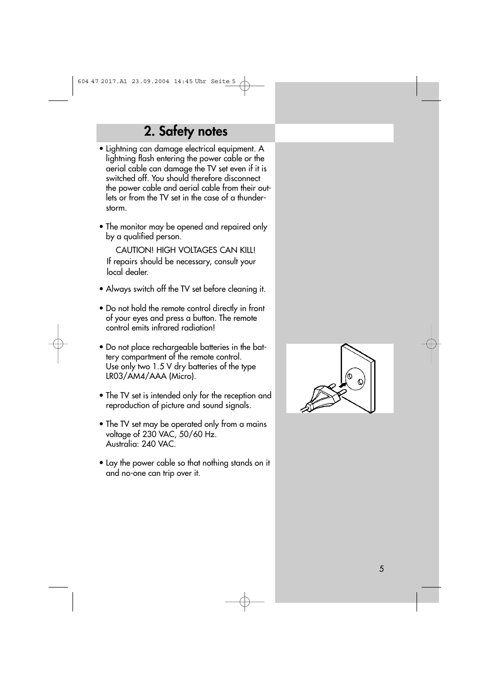 Metz MF 72TL68 User Manual | Page 5 / 64