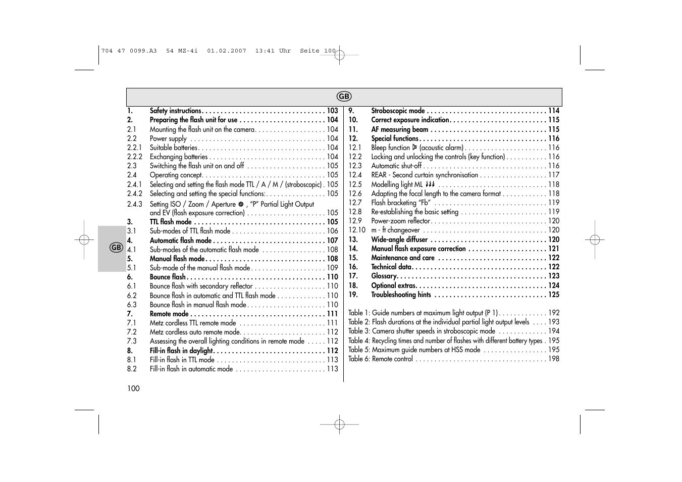Metz MECABLITZ 54 MZ-4/4I User Manual | Page 100 / 206