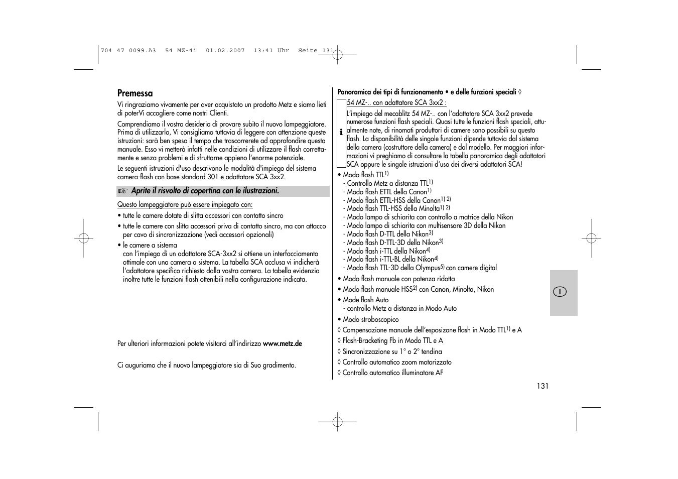 Metz MECABLITZ 54 MZ-4/4I User Manual | Page 131 / 206