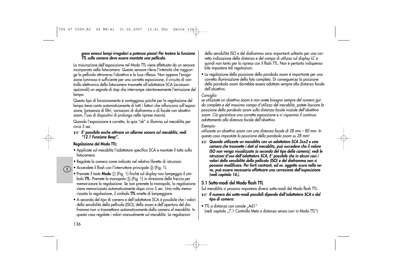 Metz MECABLITZ 54 MZ-4/4I User Manual | Page 136 / 206
