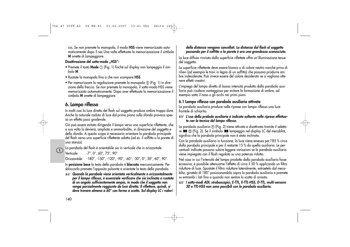 Metz MECABLITZ 54 MZ-4/4I User Manual | Page 140 / 206