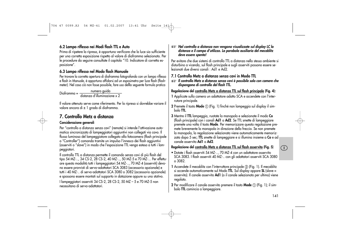 Metz MECABLITZ 54 MZ-4/4I User Manual | Page 141 / 206