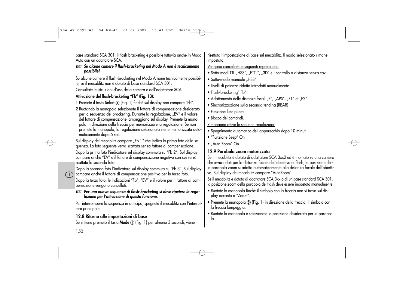 Metz MECABLITZ 54 MZ-4/4I User Manual | Page 150 / 206