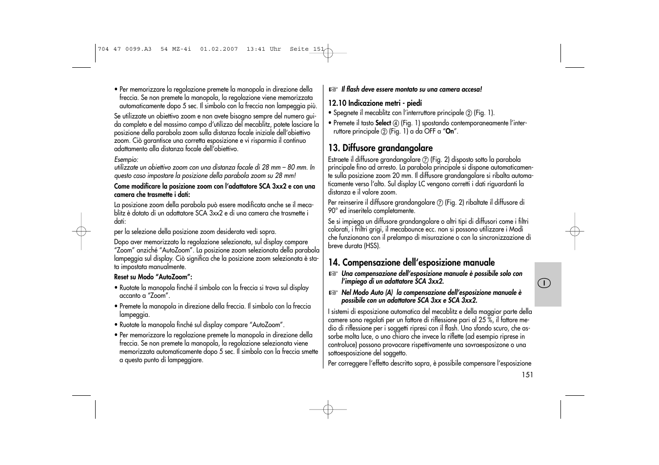 Metz MECABLITZ 54 MZ-4/4I User Manual | Page 151 / 206