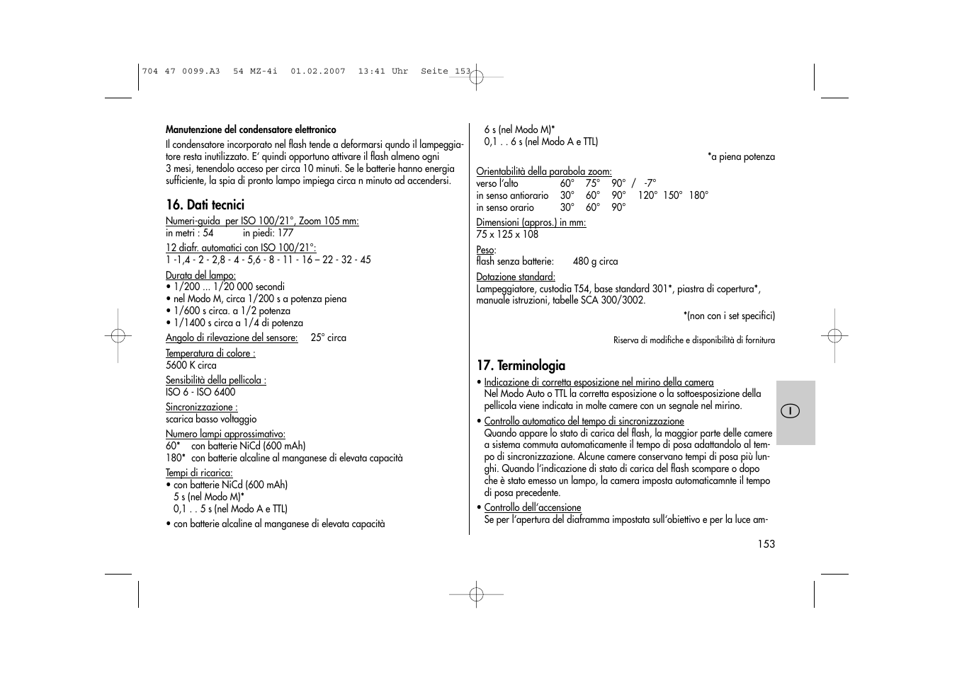Metz MECABLITZ 54 MZ-4/4I User Manual | Page 153 / 206