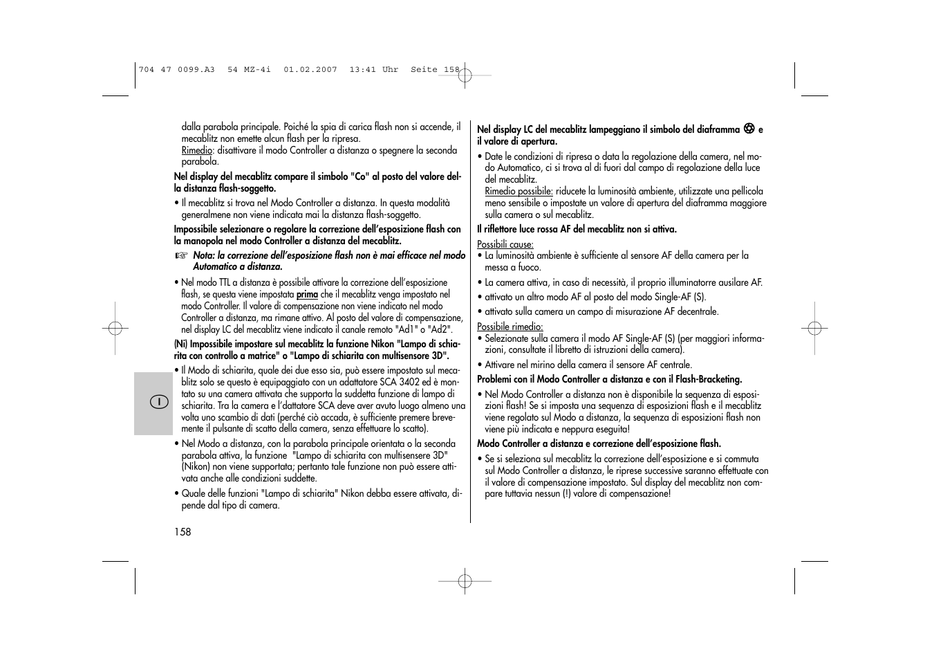 Metz MECABLITZ 54 MZ-4/4I User Manual | Page 158 / 206