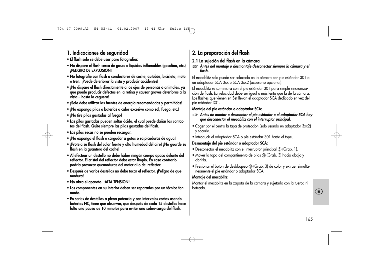 Metz MECABLITZ 54 MZ-4/4I User Manual | Page 165 / 206