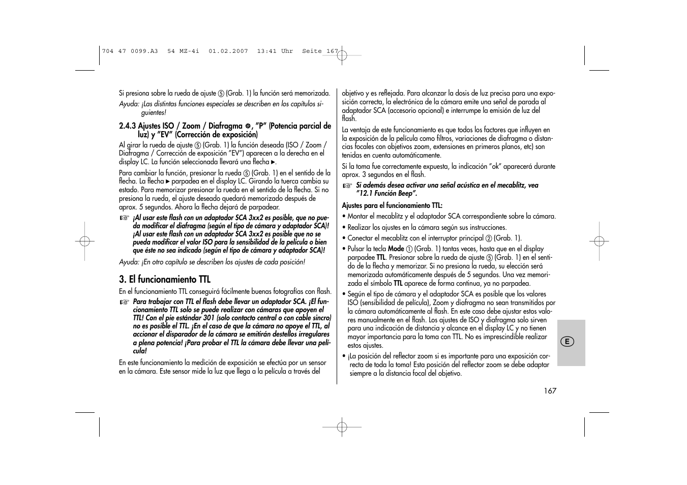 Metz MECABLITZ 54 MZ-4/4I User Manual | Page 167 / 206