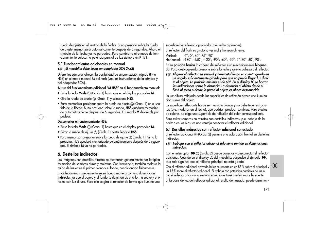 Metz MECABLITZ 54 MZ-4/4I User Manual | Page 171 / 206