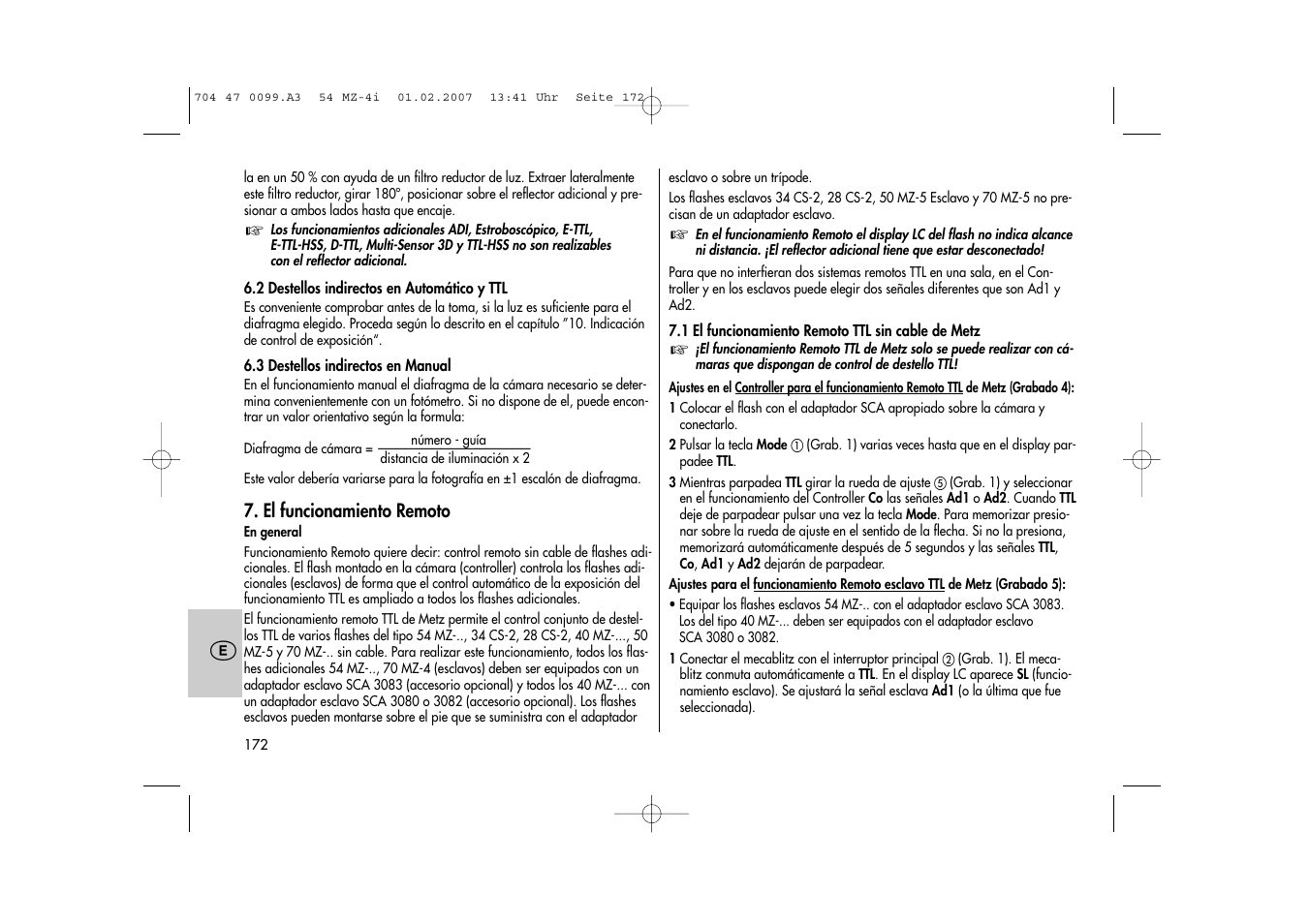 Metz MECABLITZ 54 MZ-4/4I User Manual | Page 172 / 206