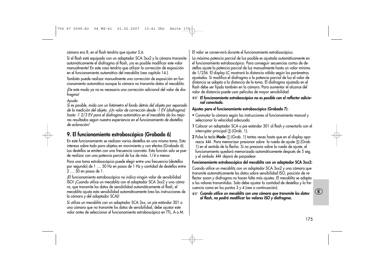 Metz MECABLITZ 54 MZ-4/4I User Manual | Page 175 / 206
