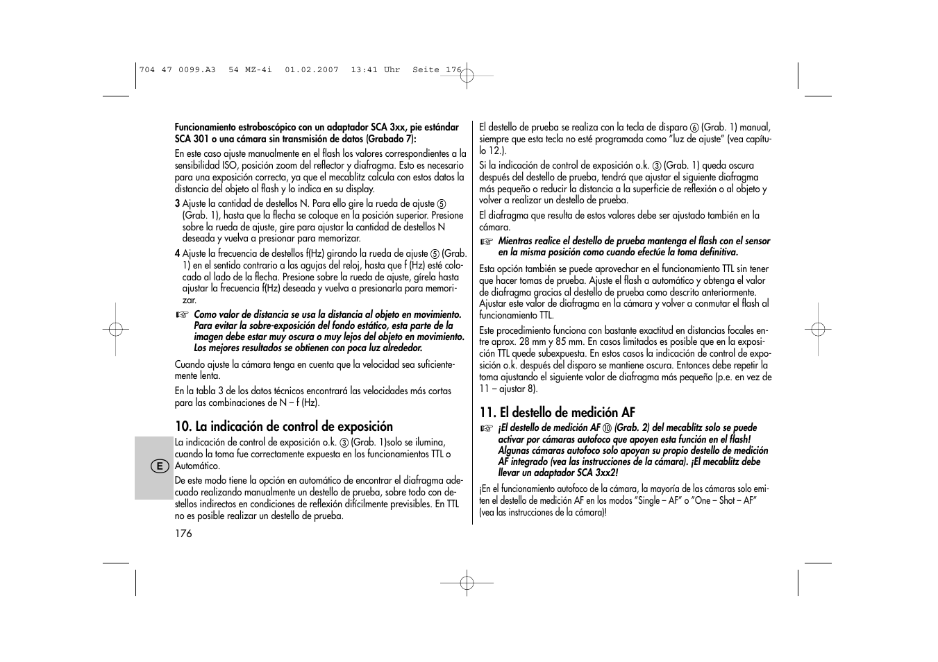 Metz MECABLITZ 54 MZ-4/4I User Manual | Page 176 / 206