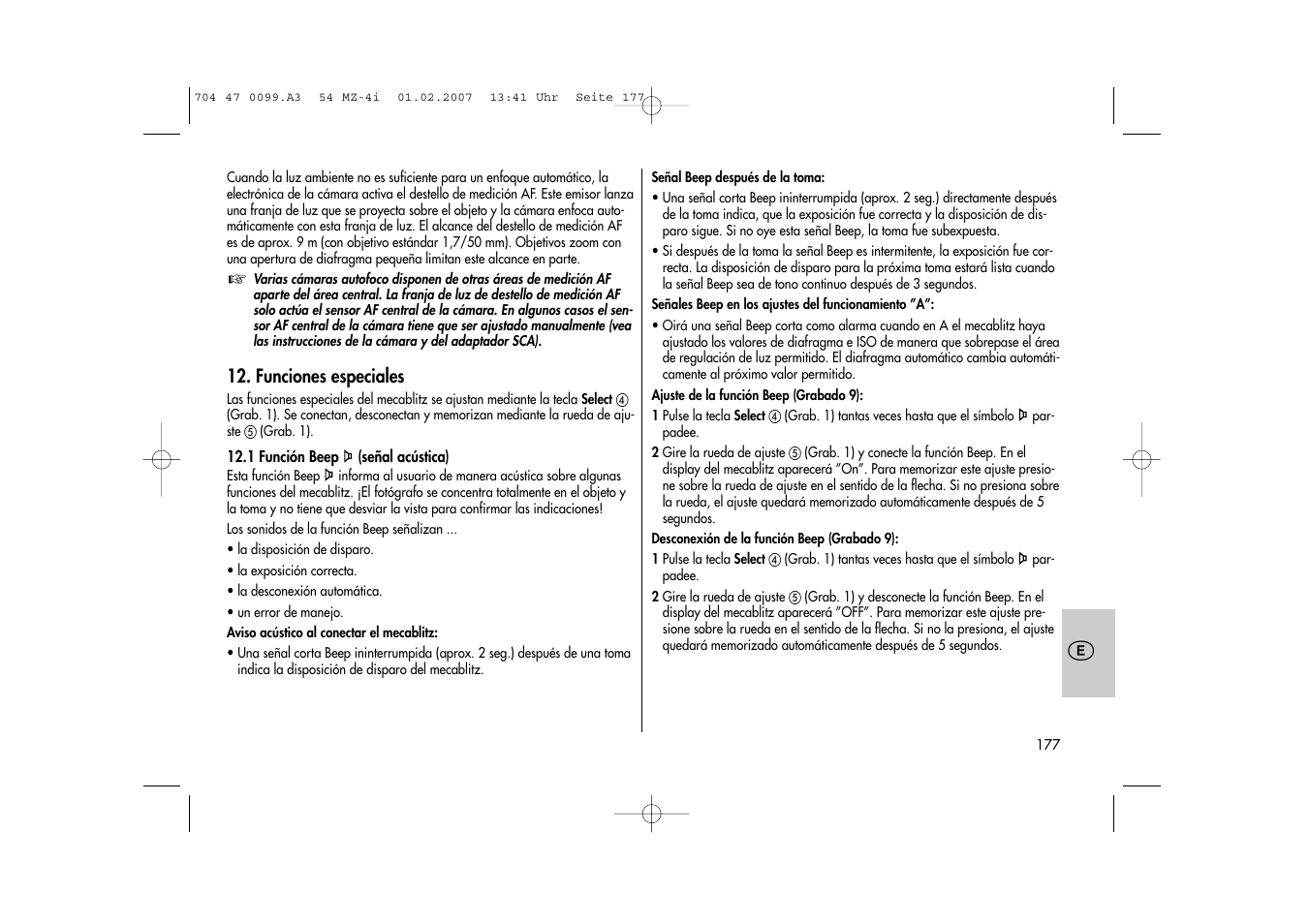Metz MECABLITZ 54 MZ-4/4I User Manual | Page 177 / 206