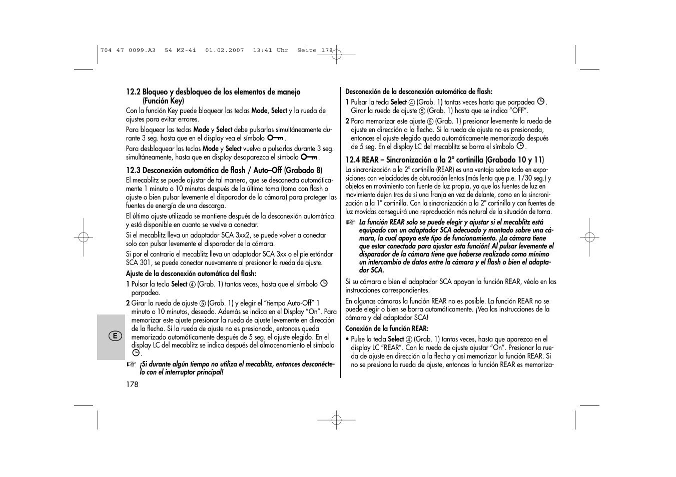 Metz MECABLITZ 54 MZ-4/4I User Manual | Page 178 / 206