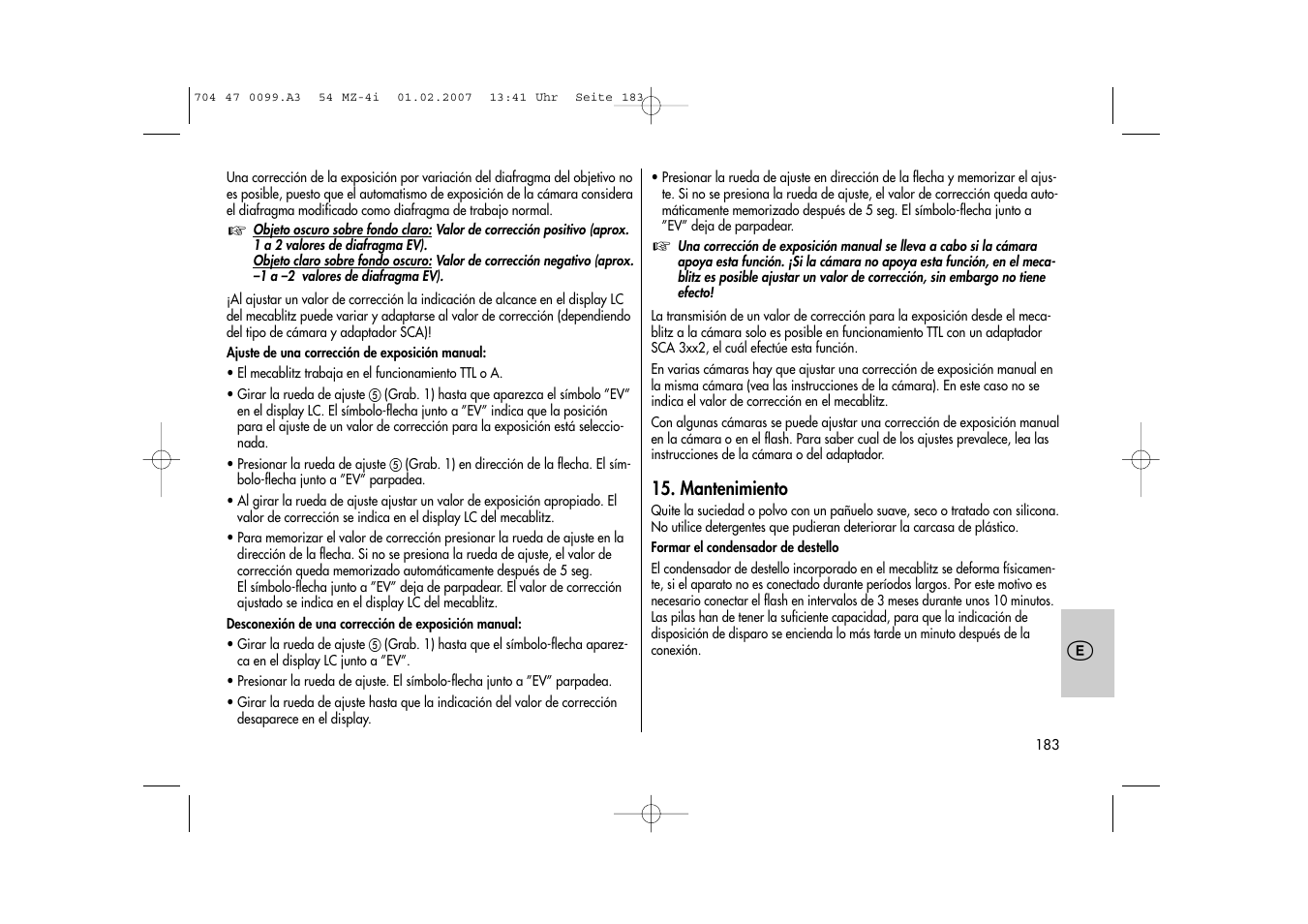 Metz MECABLITZ 54 MZ-4/4I User Manual | Page 183 / 206