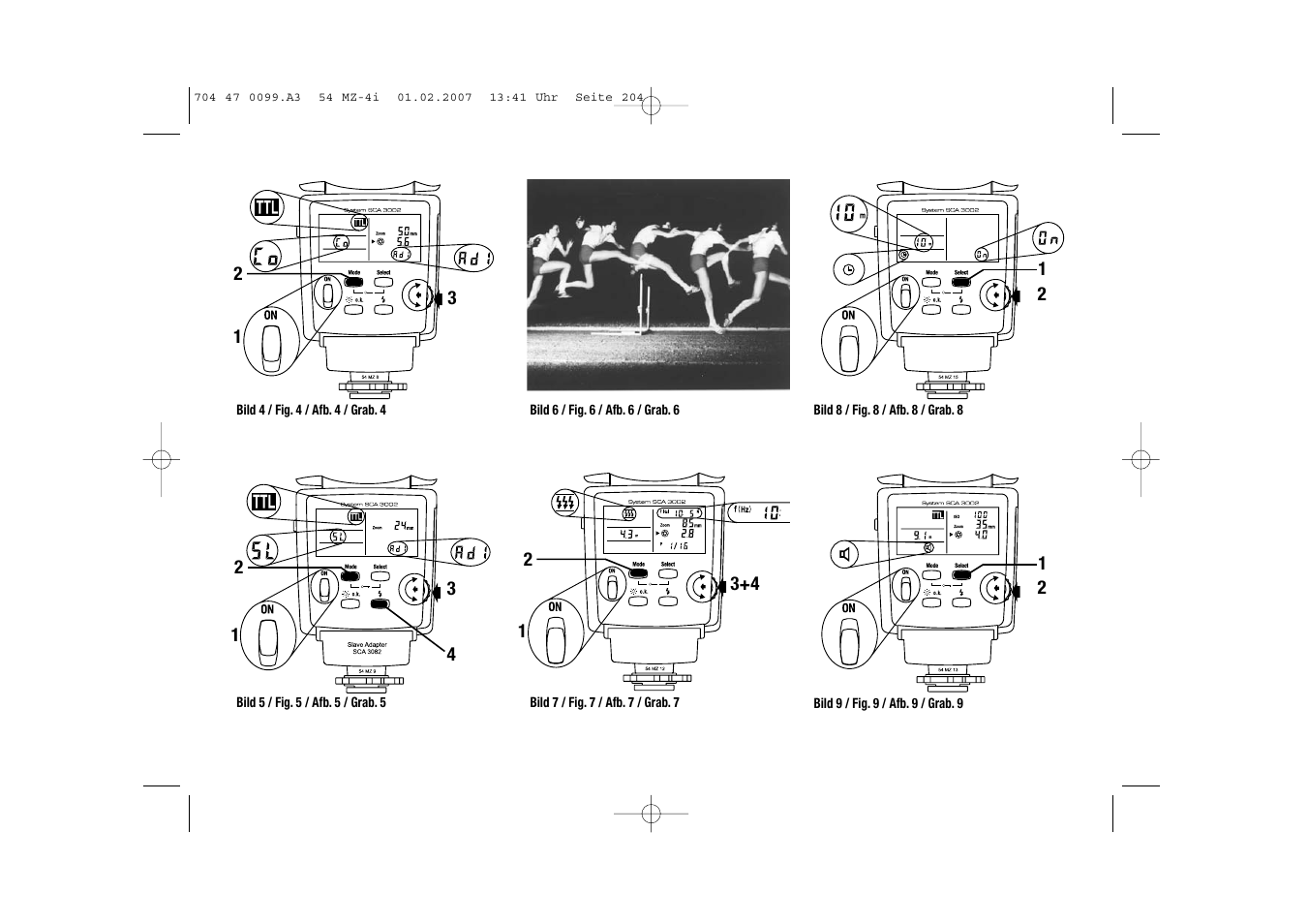 Metz MECABLITZ 54 MZ-4/4I User Manual | Page 204 / 206