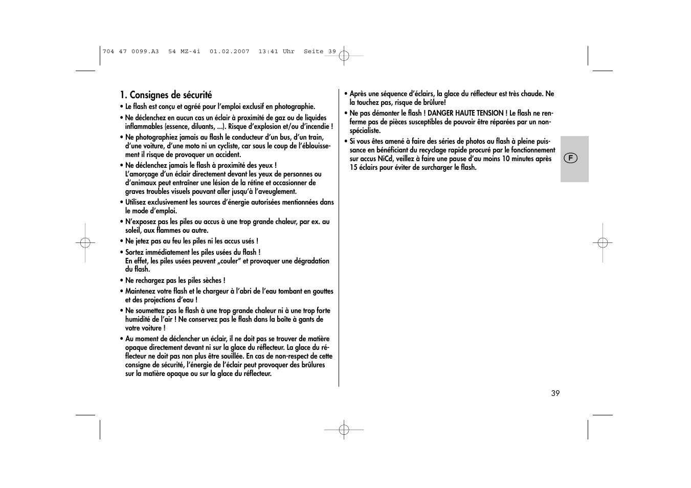 Metz MECABLITZ 54 MZ-4/4I User Manual | Page 39 / 206