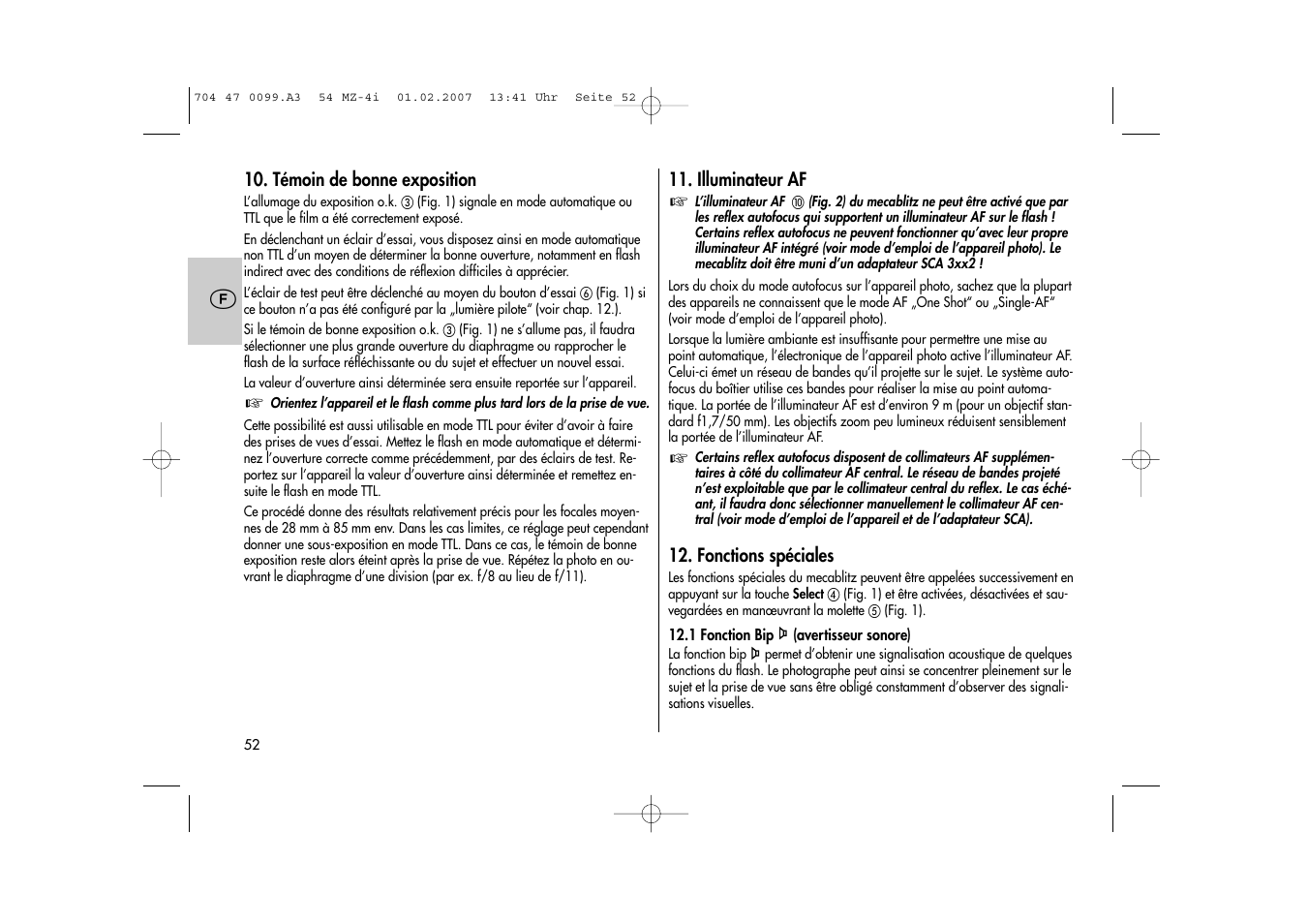 Metz MECABLITZ 54 MZ-4/4I User Manual | Page 52 / 206