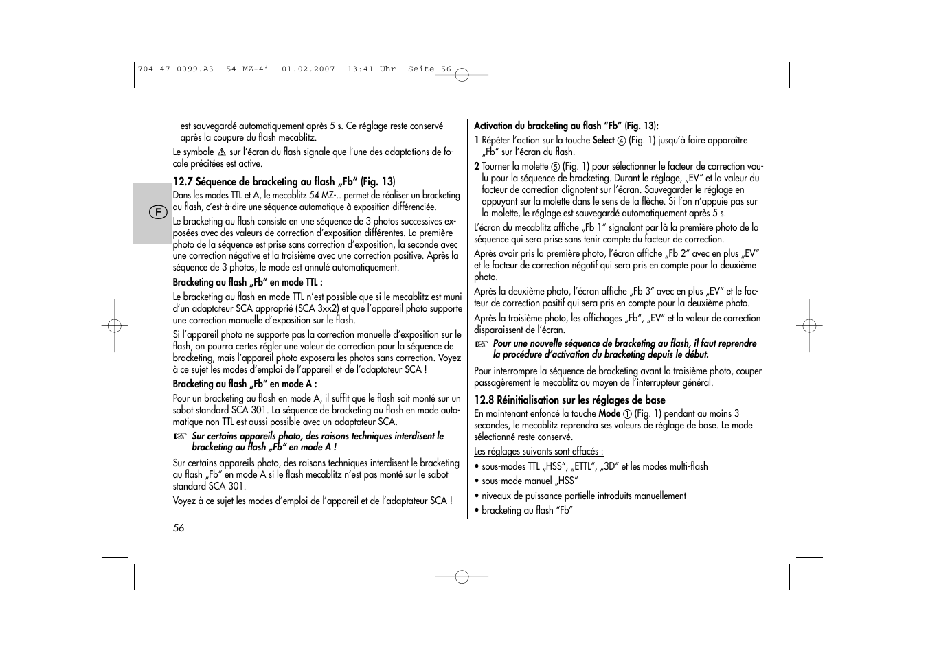 Metz MECABLITZ 54 MZ-4/4I User Manual | Page 56 / 206