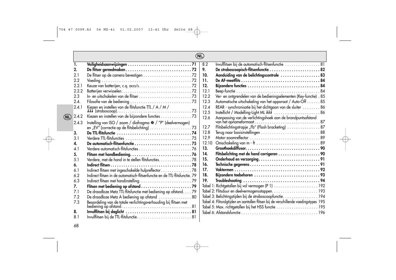 Metz MECABLITZ 54 MZ-4/4I User Manual | Page 68 / 206