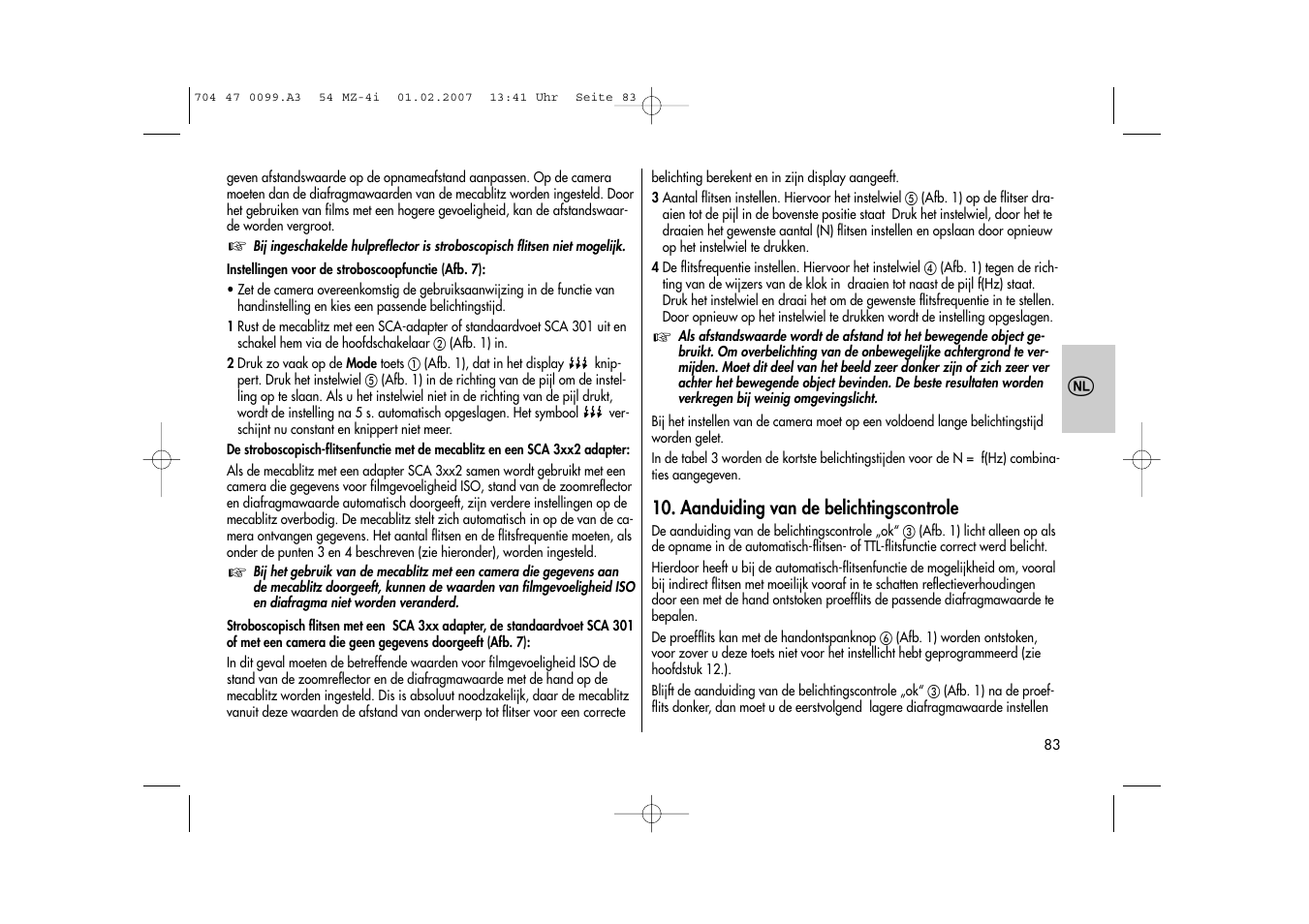 Metz MECABLITZ 54 MZ-4/4I User Manual | Page 83 / 206
