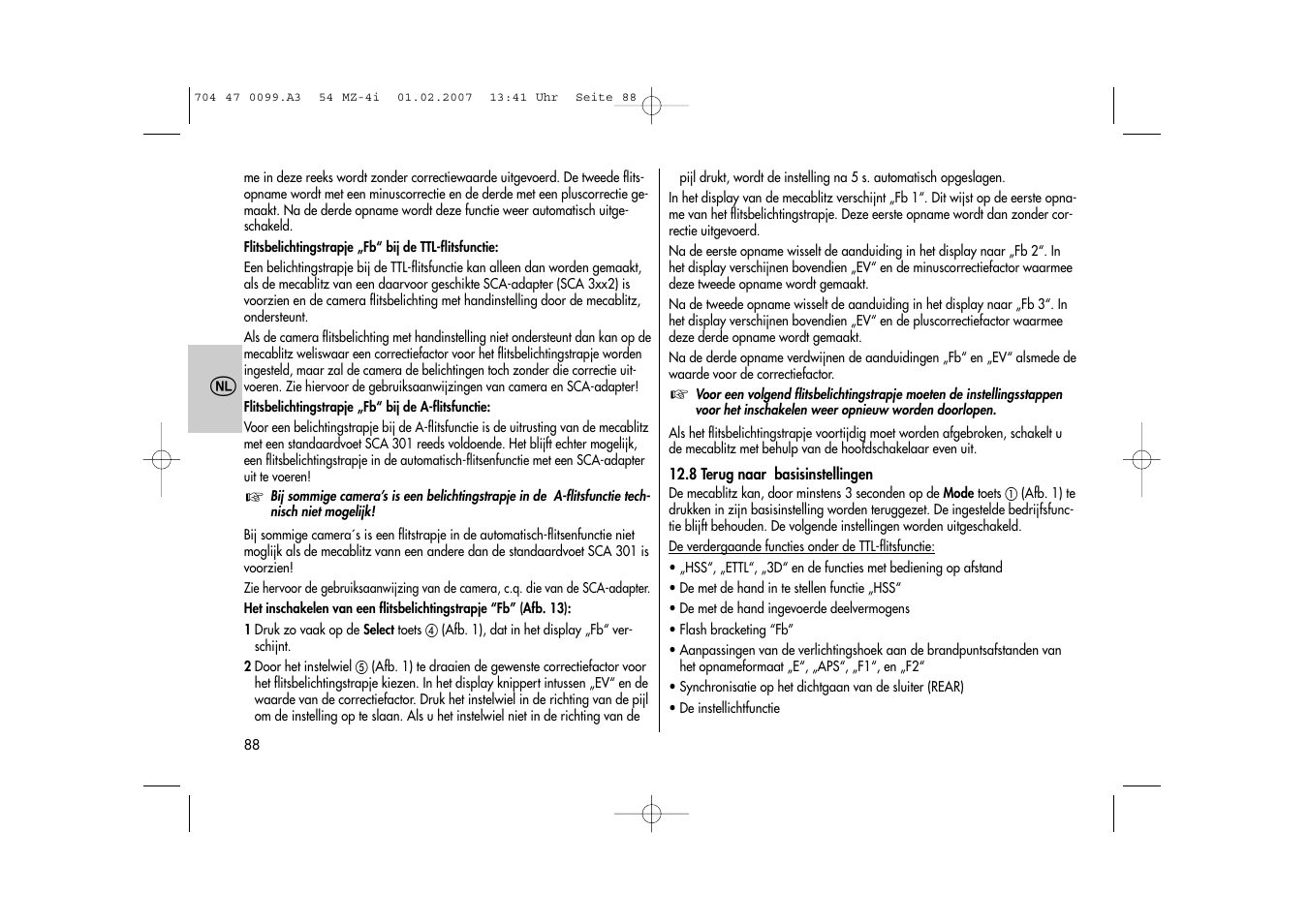 Metz MECABLITZ 54 MZ-4/4I User Manual | Page 88 / 206